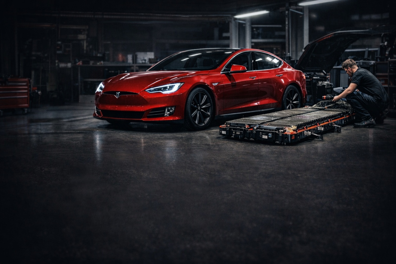 ремонт батареи Tesla в Кривом Роге